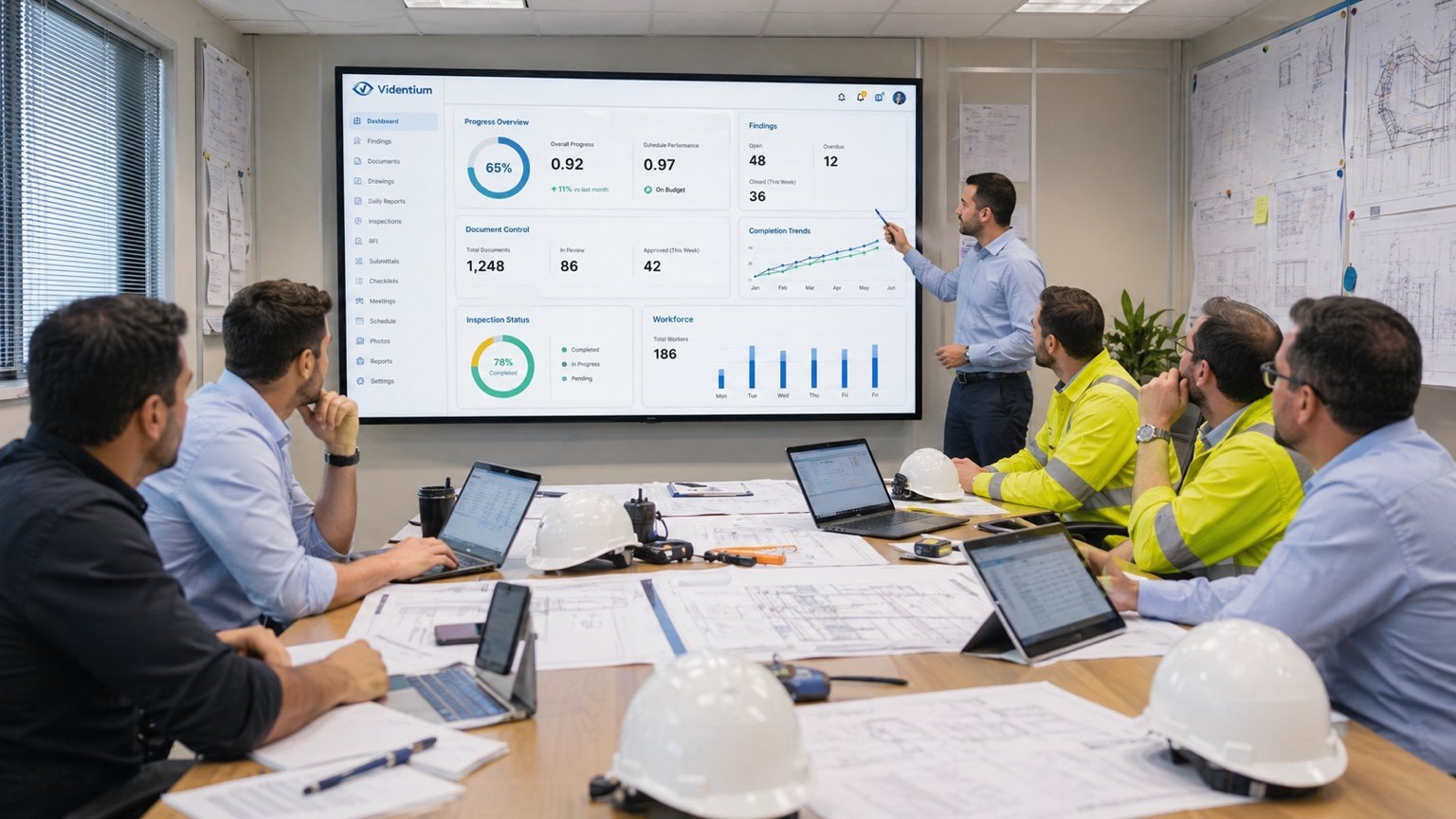 Videntium management dashboard preview